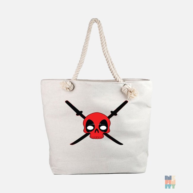 Beach Bag Red Skull Ninja
