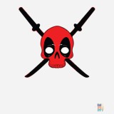 Beach Bag Red Skull Ninja