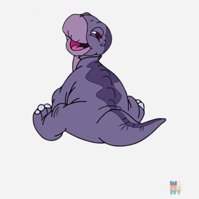 Geanta de Plaja Funny Purple Dinosaur