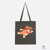 Tote Bag Long Handles Happy Dog #inkfinity