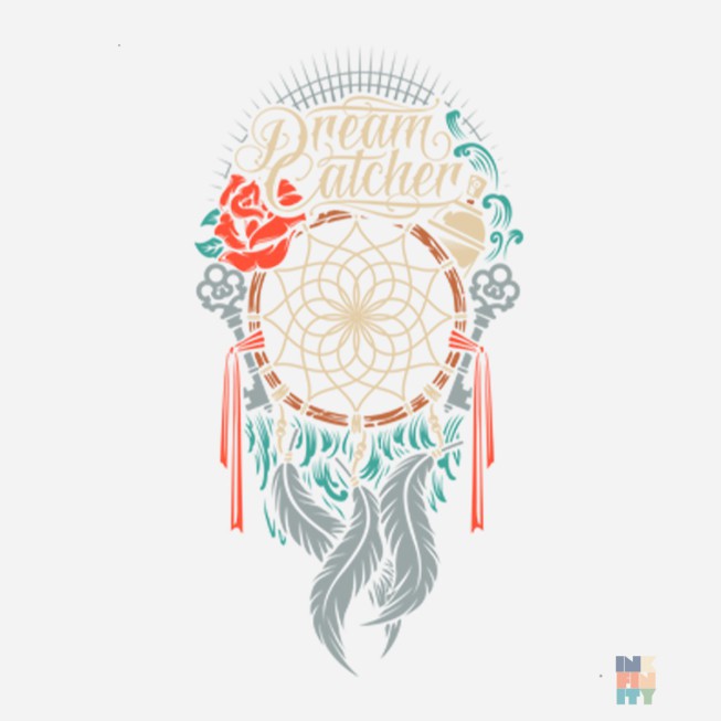 Tote Bag Short Handles Dream Catcher