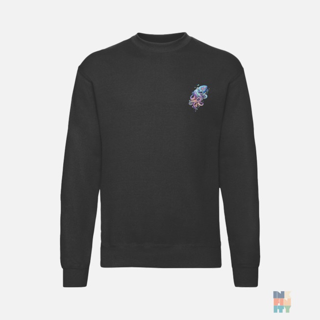 Classic Sweater Colored Octopus Fruit of the Loom