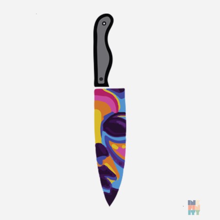 Hanorac de Barbati Scary Knife Fruit of the Loom #inkfinity