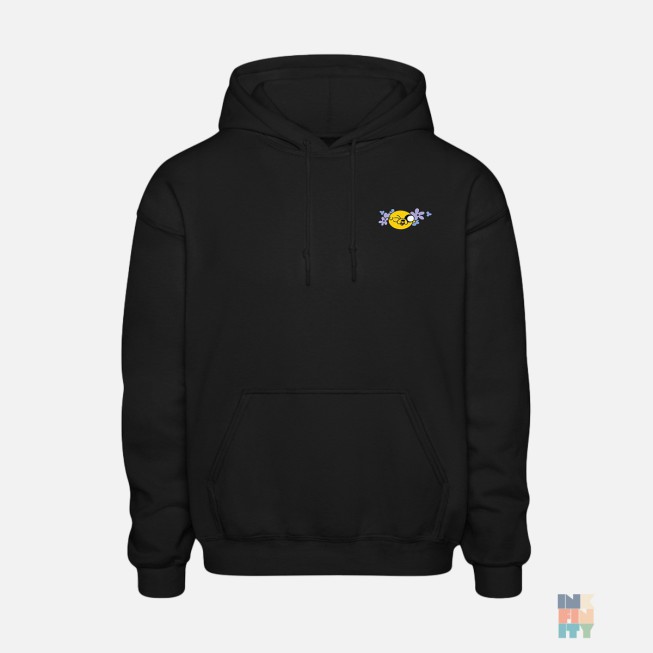 Heavy Blend Hoodie Chill Flowers Gildan