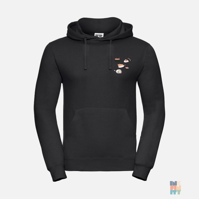 Atheltic Hoodie Sushi Cat Russell
