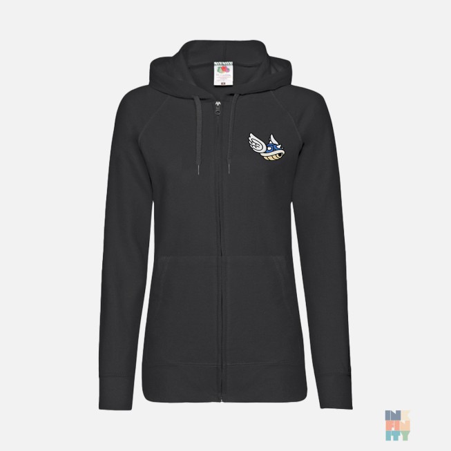 Lightweight Lady-Fit Zip Hoodie Flying Shell Fruit of the Loom