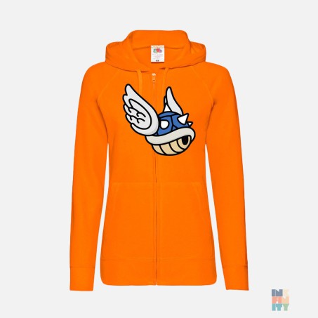 Lightweight Lady-Fit Zip Hoodie Flying Shell Fruit of the Loom #inkfinity