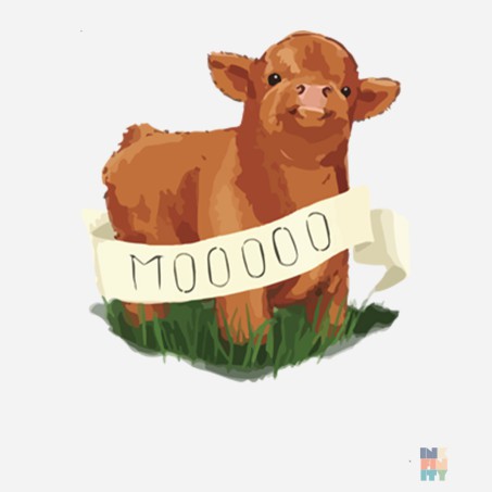 Pulover Raglan de Dama Moo Fruit of the Loom #inkfinity