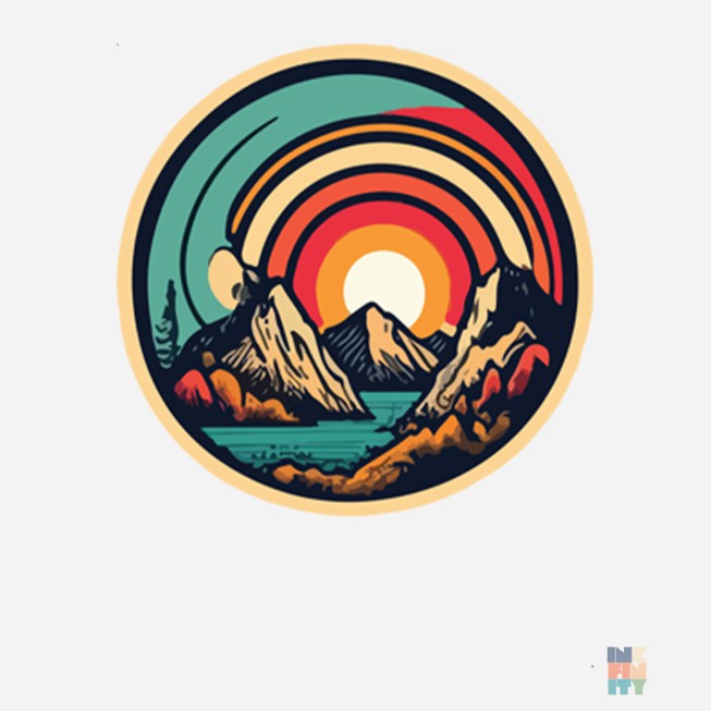 Lightweight Lady-Fit Raglan Sweater Sun Abstract Fruit of the Loom