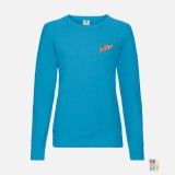 Lightweight Lady-Fit Raglan Sweater Mountain Bike Fruit of the Loom