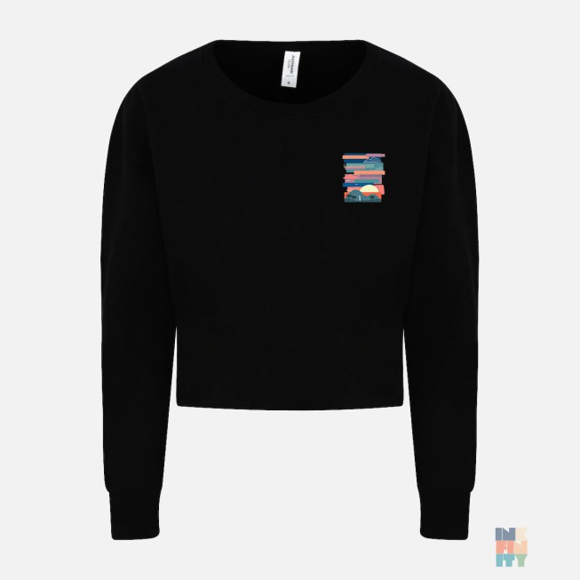 Pulover Cropped de Dama Vacation Landscape Just Hoods