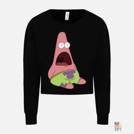 Pulover Cropped de Dama Wow Just Hoods #inkfinity