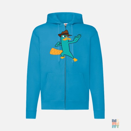 Hanorac de Barbati cu Fermoar Fight On Fruit of the Loom #inkfinity