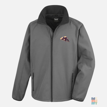 Men SoftShell Sleeping Pizza Result #inkfinity