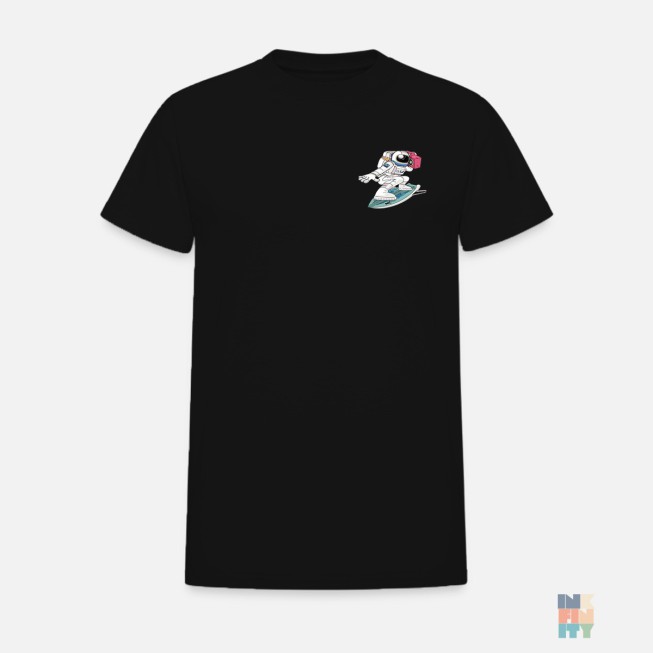 Tricou de Barbati Bumbac Premium Surfing Astronaut Gildan