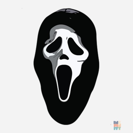 Lady-Fit Tank Top Scary Mask Gildan #inkfinity