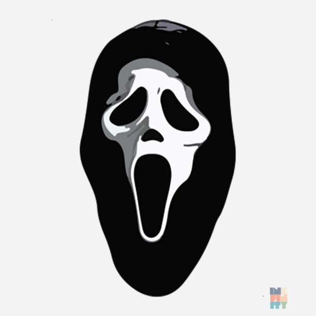 Maiou de Dama Scary Mask Gildan