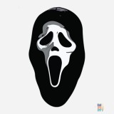 Maiou de Dama Scary Mask Gildan