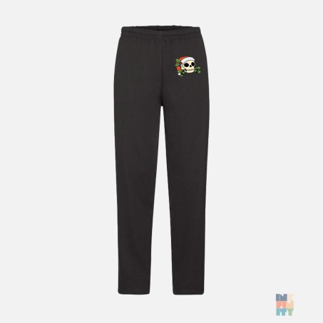Pantaloni Jogger de Barbati Christmas Skull Fruit of the Loom #inkfinity