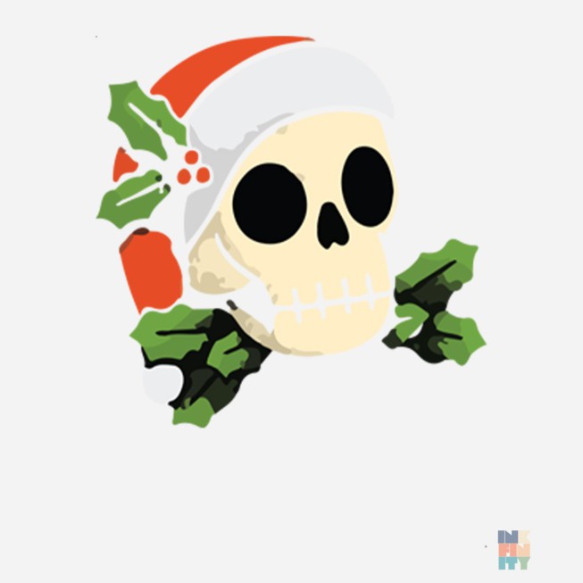 Pantaloni Jogger de Barbati Christmas Skull Fruit of the Loom