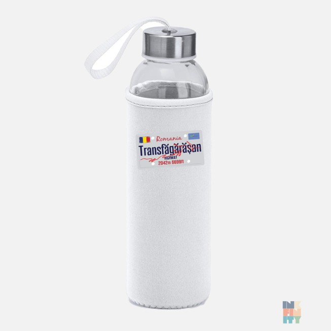Glass Bottle with Cover Romania Highway