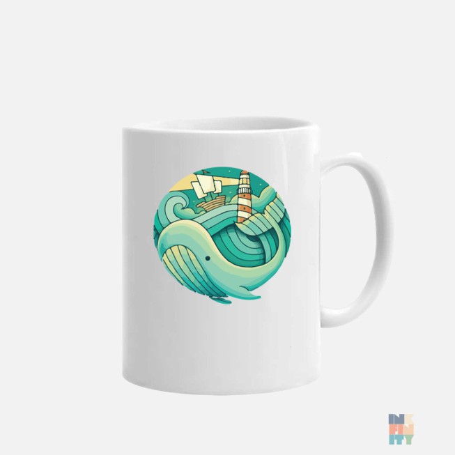 Mug Whale Waves