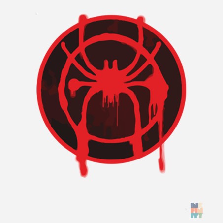 Baby Bib Graffiti Spider Kariban #inkfinity