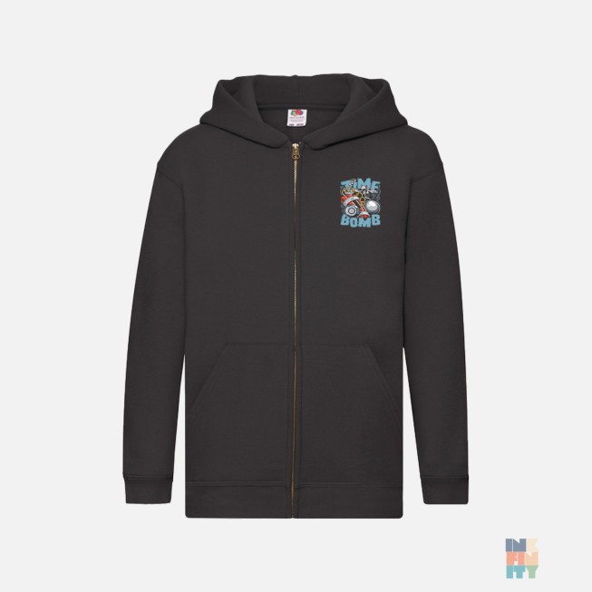 Hanorac Premium cu Fermoar de Copii Time Bomb Fruit of the Loom