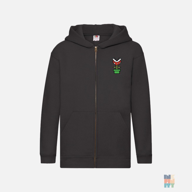 Kids Premium Zip Hoodie Game Plant Fruit of the Loom
