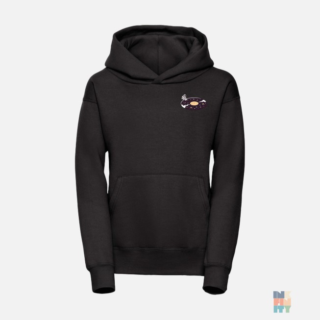 Kids Athletic Hoodie Space Vinyl Russell