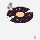 Kids Athletic Hoodie Space Vinyl Russell