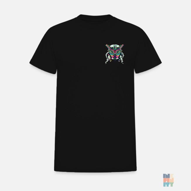 Premium Cotton T-Shirt Abstract Colors Gildan