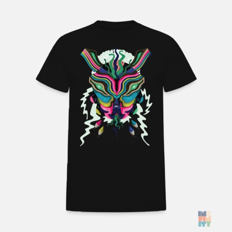 Premium Cotton T-Shirt Abstract Colors Gildan #inkfinity