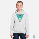 Kids Heavy Blend Hoodie Space Travel Gildan #inkfinity