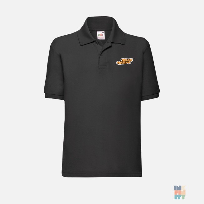 Kids Dryblend Polo Stay Weird Fruit of the Loom