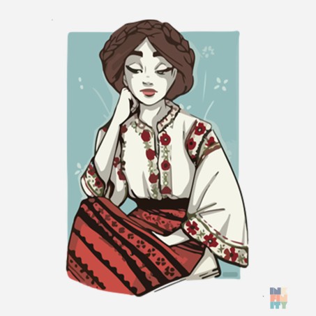 Tricou Valueweight de Copii Beautiful Girl Fruit of the Loom #inkfinity