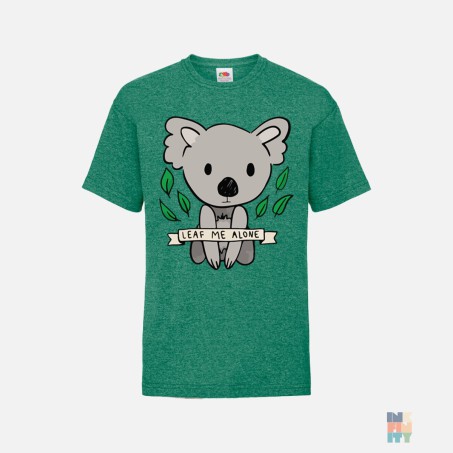 Tricou Valueweight de Copii Leaf Me Alone Fruit of the Loom #inkfinity