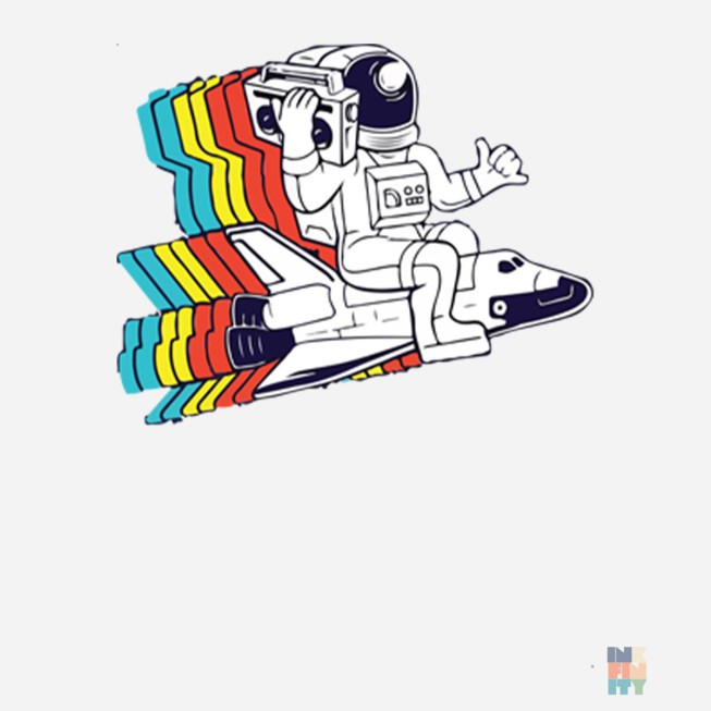 Long Lady-Fit Shirt Rocket Riding Malfini