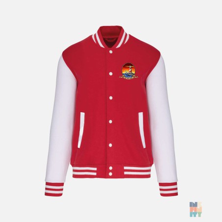 Kids Varsity Jacket Be The Light Kariban #inkfinity