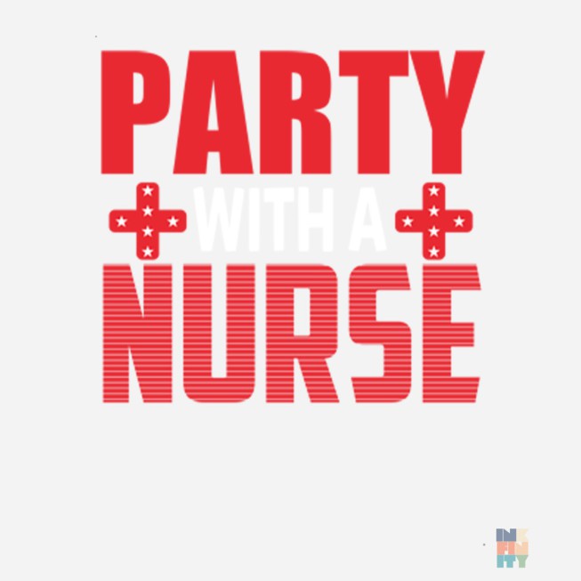 Premium Cotton T-Shirt Party Nurse Gildan