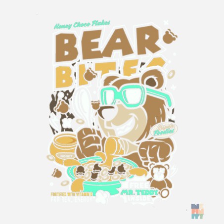 Tricou Bumbac Premium de Barbati Bear Bites Gildan #inkfinity