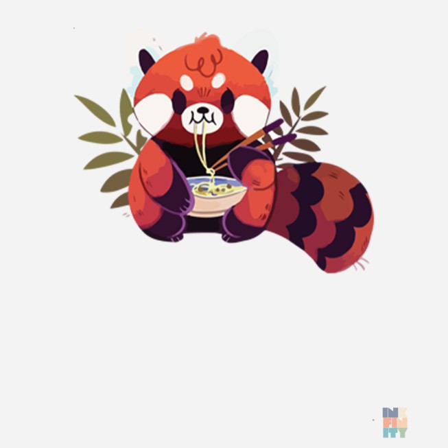 Tricou Maneca Lunga de Barbati Eating With Chopsticks Fruit of the Loom