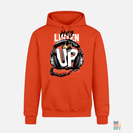 Heavy Blend Hoodie Listen Up Gildan #inkfinity