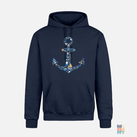 Hanorac Heavyblend de Barbati Pirates Stuff Gildan #inkfinity