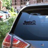 Car Decal Sorry