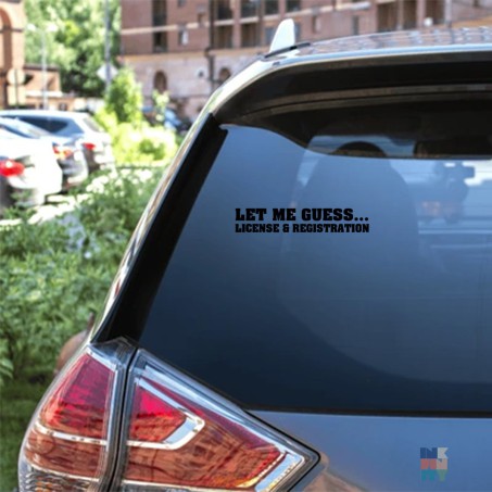 Car Decal License #inkfinity